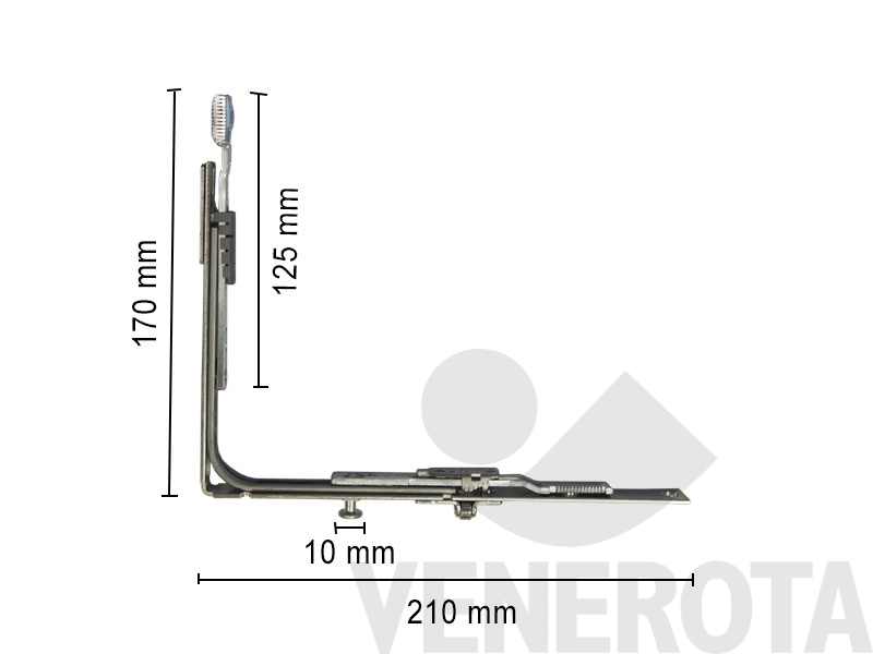 Immagine di Angolo AF VSU/K FH 1S TS Siegenia Aubi TEUL5010-100010