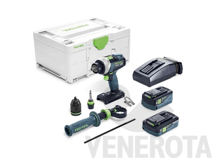 Immagine di Trapano avvitatore a batteria QUADRIVE TDC 18/4 5,0/4,0 I-Plus Festool 577649