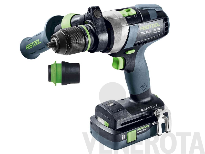 Immagine di Trapano avvitatore a batteria QUADRIVE TDC 18/4 5,0/4,0 I-Plus Festool 577649