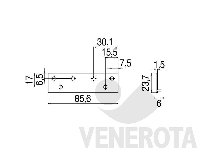 Immagine di Spessore supporto per cerniera Maico 473860