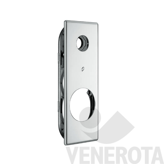 Immagine di Placca con sottoplacca quadra porta inserti foro yale/cilindro con pomolo Colombo Design PB02YQ