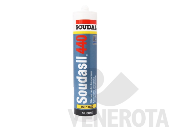 Immagine di Silicone neutro Soudasil 440 per serramenti CE - 310 ml Soudal