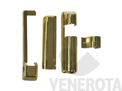 Immagine di Kit di copertura cerniera angolare e supporto forbice per legno Maico 