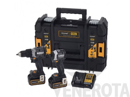 Immagine di Kit valigetta trapano avvitatore a percussione e ad impulsi XR 18V McLaren DeWalt DCK200MP2T-QW