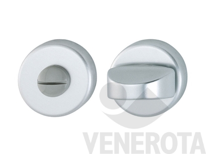 Immagine di Coppia bocchette tonde 88KS per porte WC con nottolino - diametro 44 mm Hoppe