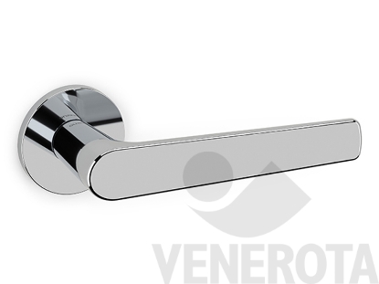 Immagine di Maniglia Lugano con rosetta tonda bassa Olivari