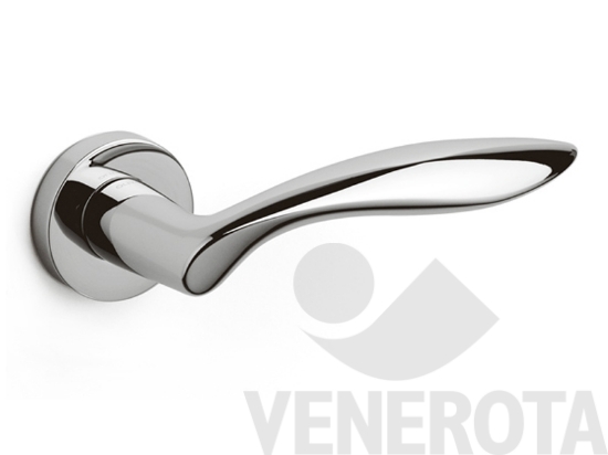 Immagine di Maniglia Onda con rosetta tonda Olivari