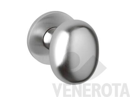 Immagine di Coppia pomoli spostati Melanzana con rosetta tonda bassa Olivari