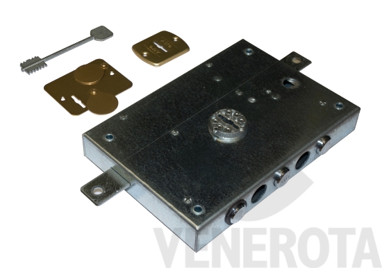 Immagine di Serratura triplice ad applicare a doppia mappa senza scrocco Dierre