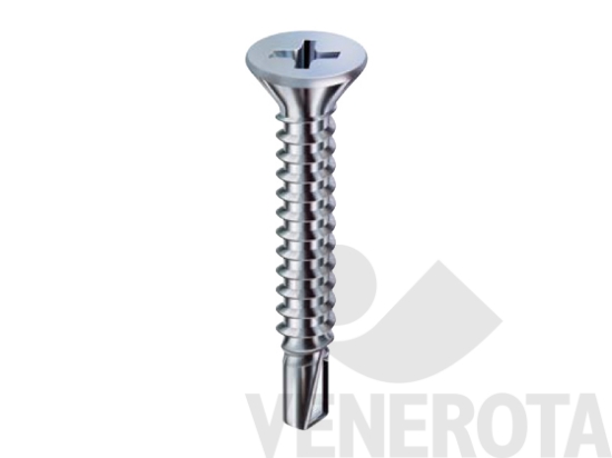 Immagine di Viti Testa Svasata Piana (TSP) zincate autoforanti