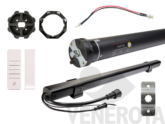 Immagine di Motore per tapparella con batteria esterna Tech International