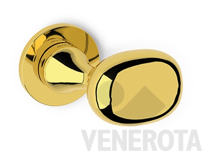 Immagine di Maniglia Melanzana con rosetta tonda bassa Olivari (20527)