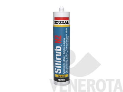 Immagine di Silicone neutro Silirub N2 - 300 ml Soudal (20575)