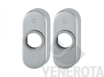 Immagine di Coppia rosette strette 30P - dimensioni 29x68 mm Hoppe (13837)