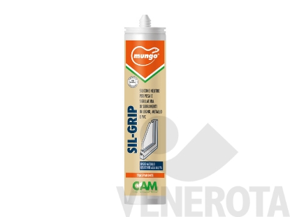 Immagine di Silicone neutro Sil-Grip per serramenti CE - 310 ml Mungo (13873)