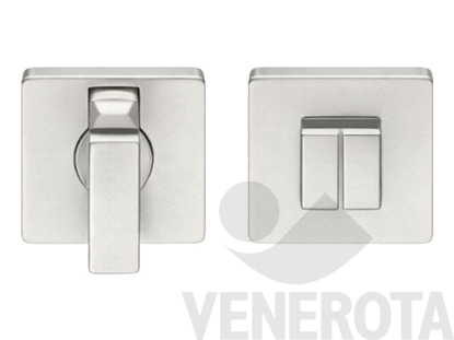 Immagine di Coppia bocchette quadre BT19 BZG per porte WC con nott... (6263)