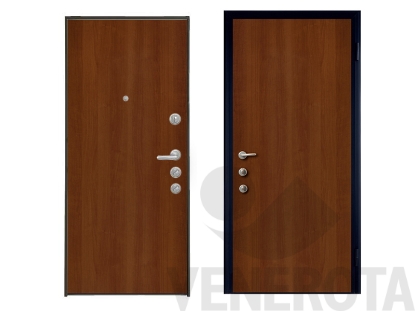 Immagine di Porta blindata doppio cilindro con telaio nero Steel C... (14156)
