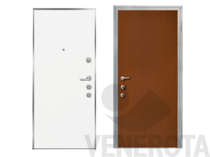 Immagine di Porta blindata doppio cilindro con telaio argento Stee... (20906)