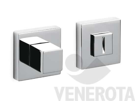 Immagine big Immagine di Coppia bocchette quadre Cubo per porte WC con ch...