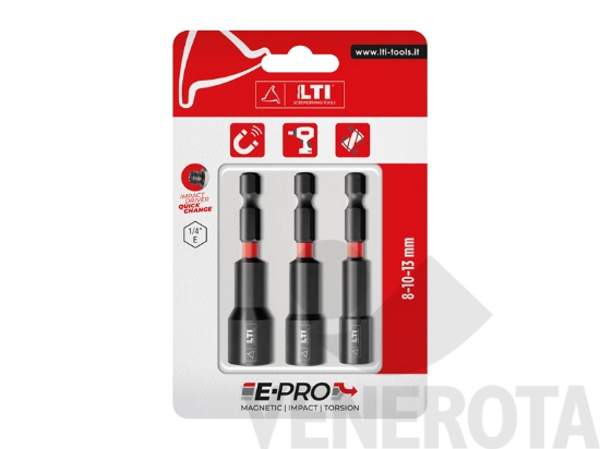 Immagine big Immagine di Set 3 chiavi a bussola magnetiche E-PRO Krino